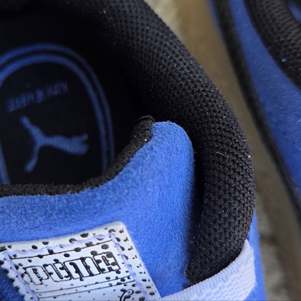 Puma Little Kids Suede Sneaker in Blue - Picture 6 of 11